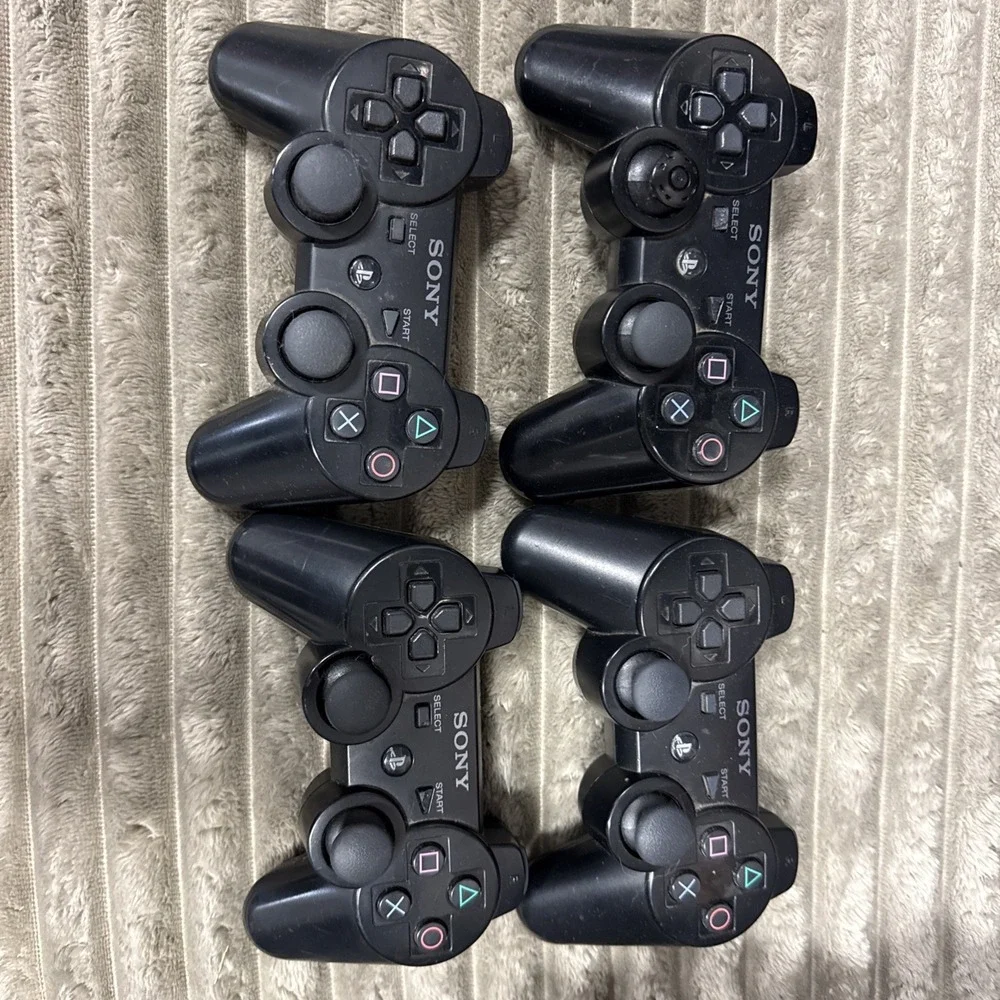 Sony Bundle PlayStation PS4 CUH-1001A PS3 Slim CECH-2501A 29 Games 4 Controllers